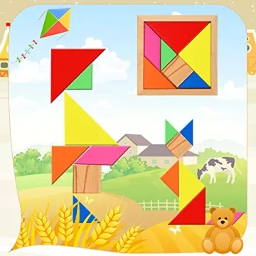 Wooden Hexagon Puzzle Set - 5 Fun Pieces for Kids