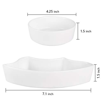 Yarlung Elegant Ceramic Serving Dishes with Bamboo Platter