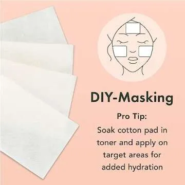 Rael Cotton Pads - Soft, Lint-Free Skin Care Solution 200 Count