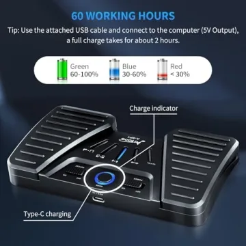 Bluetooth Wireless Page Turner Foot Pedal for Musicians