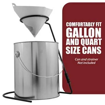 Peachtree Paint Strainer Stand, Lightweight & Sturdy