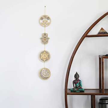 5.31" Sacred Geometry Wall Art 4 PCS Set - Spiritual Gifts & Home Decor