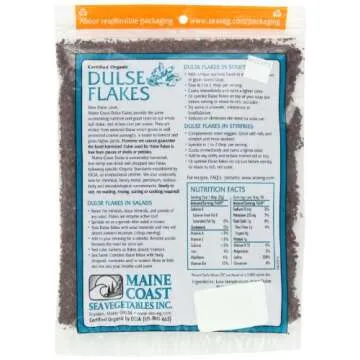 Maine Coast Sea Vegetables Dulse Flakes - 20oz for Flavor & Health