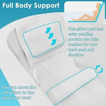 Luxury AEROiVi Full Body Bath Pillow for Comfort and Relaxation