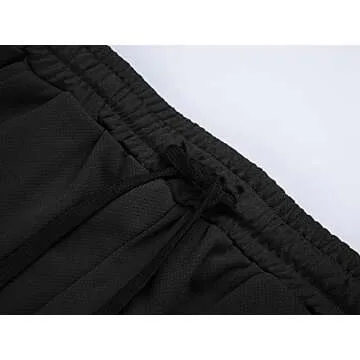 FLYFIREFLY Men's Gym Workout Shorts Running Lightweight Athletic Short Pants Bodybuilding Training Black