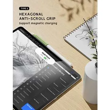 5 Pack Ergonomic Pencil Grips for Apple Pencil 2nd Gen