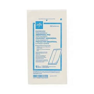 Medline Sterile Abdominal Pads, 5"x9", 50 Count Packs