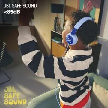 JBL Junior 320 Kids Headphones with Safe Sound and Stickers