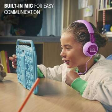 JBL Junior 320 Kids Headphones with Safe Sound and Stickers