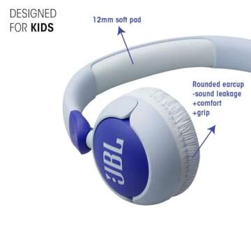 JBL Junior 320 Kids Headphones with Safe Sound and Stickers