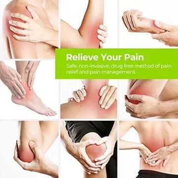 AUVON 4 Outputs TENS Unit EMS Muscle Stimulator Machine - Effective Pain Relief Therapy with 24 Mode...