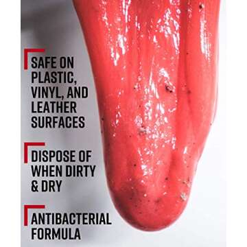 Adam's Interior Goo - Car Detailing Dust Cleaning Mud Slime Gel Glue for Automotive Interior Car Cleaner | Magic Putty Cleaner for Your Car Accessories Leather Car Seat Laptop Keyboard Tablet