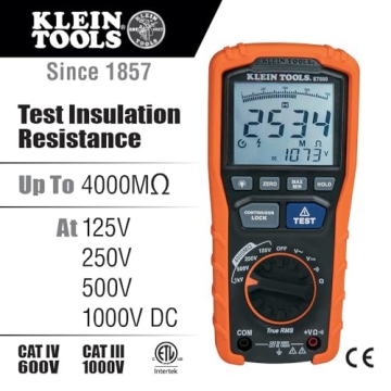 Klein ET600 Multimeter - Precision Insulation Tester & More