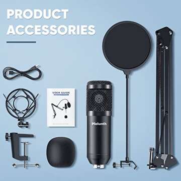 Professional USB Microphone for Recording and Streaming
