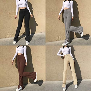 NUFIWI Womens High Waist Flared Yoga Pants - Stylish & Comfortable