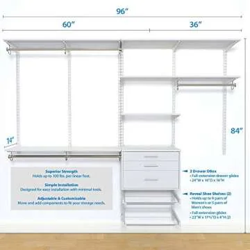 Adjustable Closet Organizer Kit by Organized Living