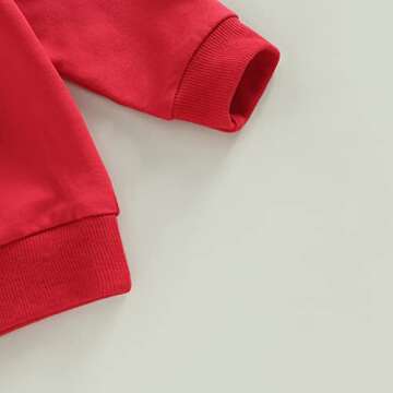 Toddler Boy Valentines Outfit - Cute and Comfy 2Pcs Set