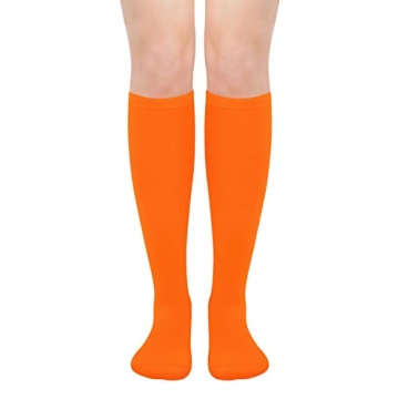 Orange Knee High Socks for Women | Velma Costume Socks for Fun and Fashion