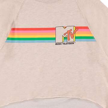 MTV Women's Long Sleeve Raglan Sweatshirt - 90s Style