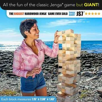 Giant Jenga Game - Fun for Friends and Family