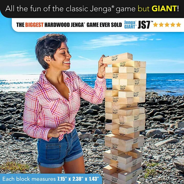 Giant Jenga Game - Fun for Friends and Family