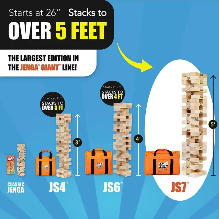 Giant Jenga Game - Fun for Friends and Family