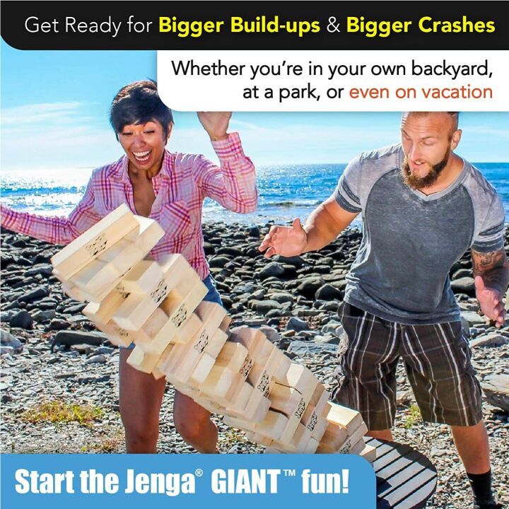 Giant Jenga Game - Fun for Friends and Family