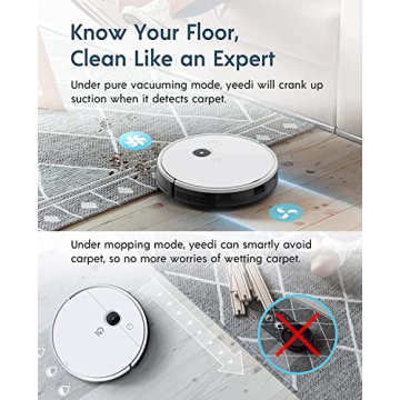 Yeedi Vac Station Robot Vacuum Mop Smart Mapping Alexa