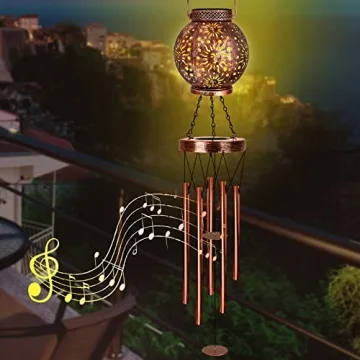 Solar Wind Chimes Outdoor Lantern for Garden