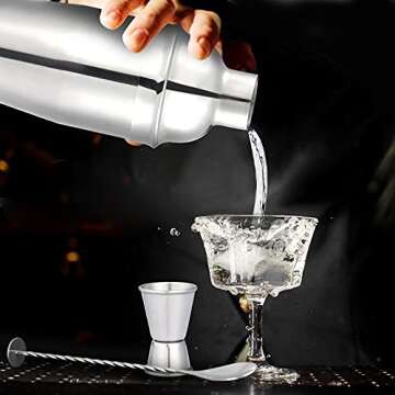 11-Piece Cocktail Shaker Set for Home Mixology and Parties