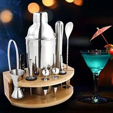 11-Piece Cocktail Shaker Set for Home Mixology and Parties
