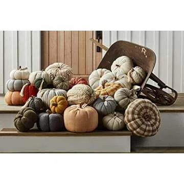 Mud Pie Braided Rope Pumpkin Sitter - Rustic Fall Decor