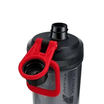 VOLTRX Shaker Bottle, Gallium USB C Rechargeable Electric Protein Shake Mixer, Shaker Cups for Protein Shakes and Meal Replacement Shakes, BPA Free, Made with Tritan, 24oz, Red