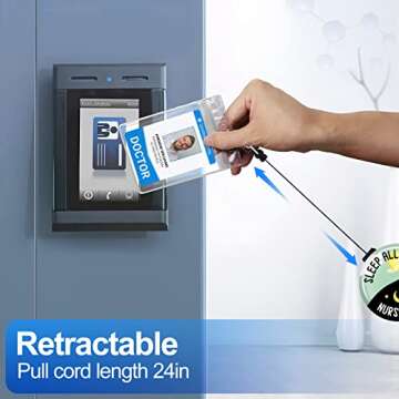 Plifal Badge Reel Holder for Nurses & Medical Staff - Fun ID Clip