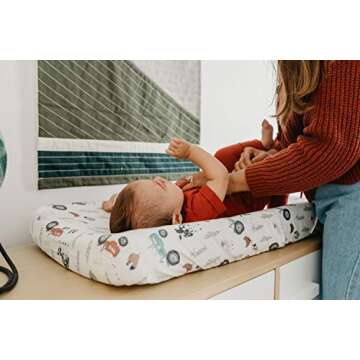 Copper Pearl Premium Knit Changing Pad Cover Soft, Stylish, and Universal Fit for All Standard Diaper Changing Pads, Trendy Design Changing Pad Covers, Jo