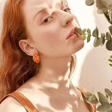 Gold Chunky Triple Hoop Earrings for Women - Trendy Jewelry