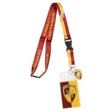 Gryffindor Lanyard with 3D Charm & ID Holder