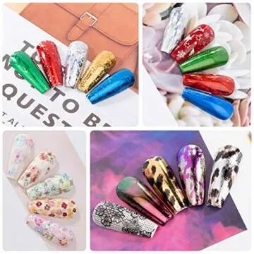 Beetles Nail Foil Glue Nail Art Foil Glue Gel for Foil Stickers Nail Glue Foil Transfer Gel 15ML Gel...