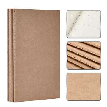 TWONE Travel Journal Set - 6 Eco-Friendly Notebooks