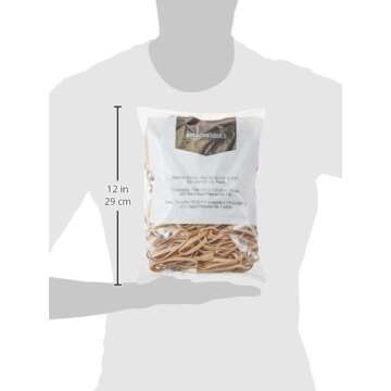 Amazon Basics Rubber Bands, Size 64 (3-1/2 x 1/4 Inch), 320 Bands/1 lb Pack, 3-Pack, Tan