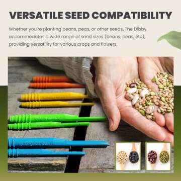 Dibby Seed Sowing Garden Tool Dibber Planter Transplanter – Sow Seeds at The Right Depth – Easily Transplant Delicate Seedlings (Little Dibby & Dibby XL) Pink