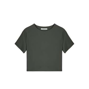 REORIA Women's Stylish High Neck Crop Top – Perfect Fit!