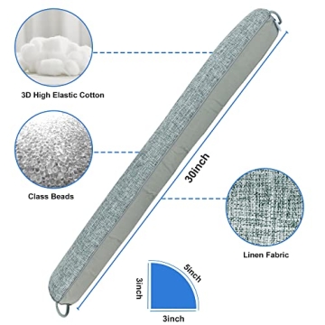NABOWAN Weighted Door Draft Stopper for Energy Savings