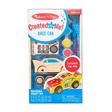 Melissa & Doug Race Car Wooden Craft Kit for Kids