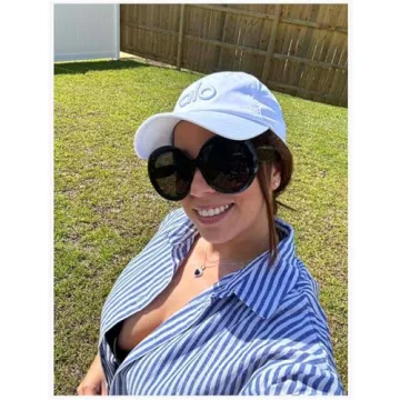 ADE WU Oversized Round Sunglasses for Women Vintage 60s 70s Big Frame Shades UV 400 Protection Sun Glasses Trendy Black