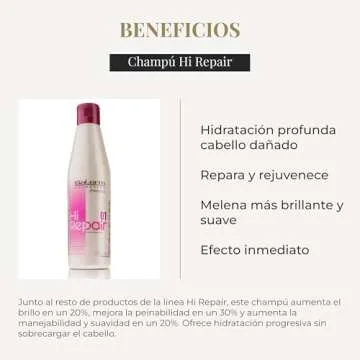 Salerm Hi Repair Shampoo for Damaged Hair - 250ml