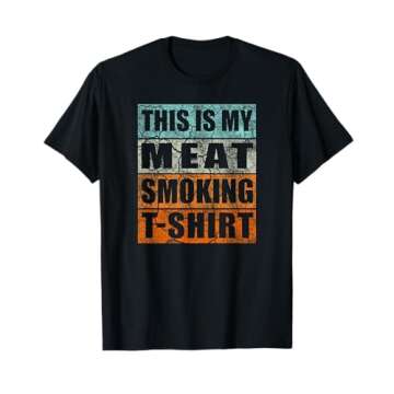 BBQ Smoker Themed Retro - Vintage My Meat Smoking T-Shirt