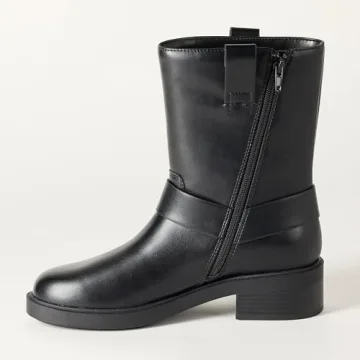 Stylish Lilith Short Moto Boot with Buckles for Women