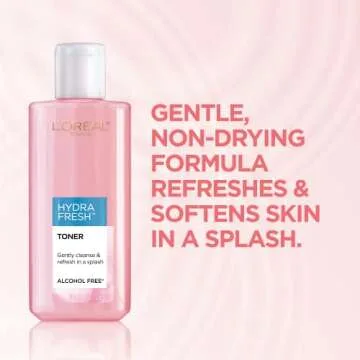 L'Oreal Paris Skincare HydraFresh Toner Face Toner with Pro-Vitamin B5 for a Smoother, Brighter Comp...