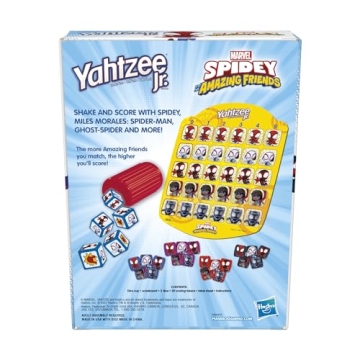 Yahtzee Jr. Marvel Edition for Kids Ages 4 and Up